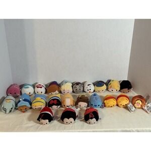 Disney Tsum Tsum Mini Plush Lot Of 23 (3 With Tags) Various Disney Characters